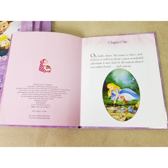 Walt Disney Princess Books Pocahontas Jessie Mulan Alice Tiana Lot of 7 Vintage - Picture 6 of 12